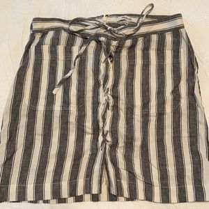 Madewell lace up skirt